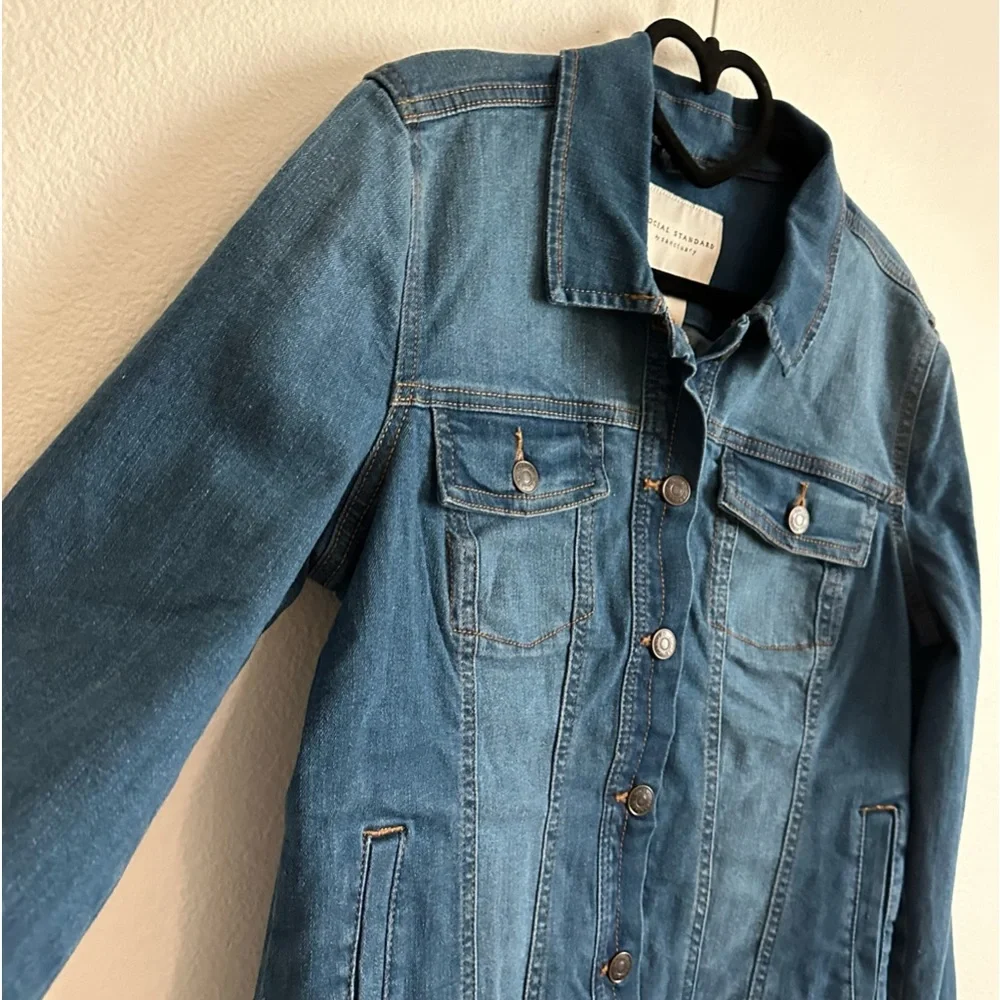 Social Standard by Sanctuary Blue Denim / Jean Jacket Size S